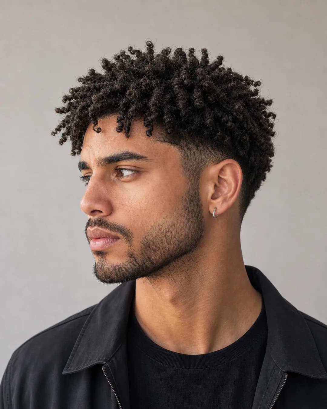 Twist out — Cortes de pelo rizado hombre