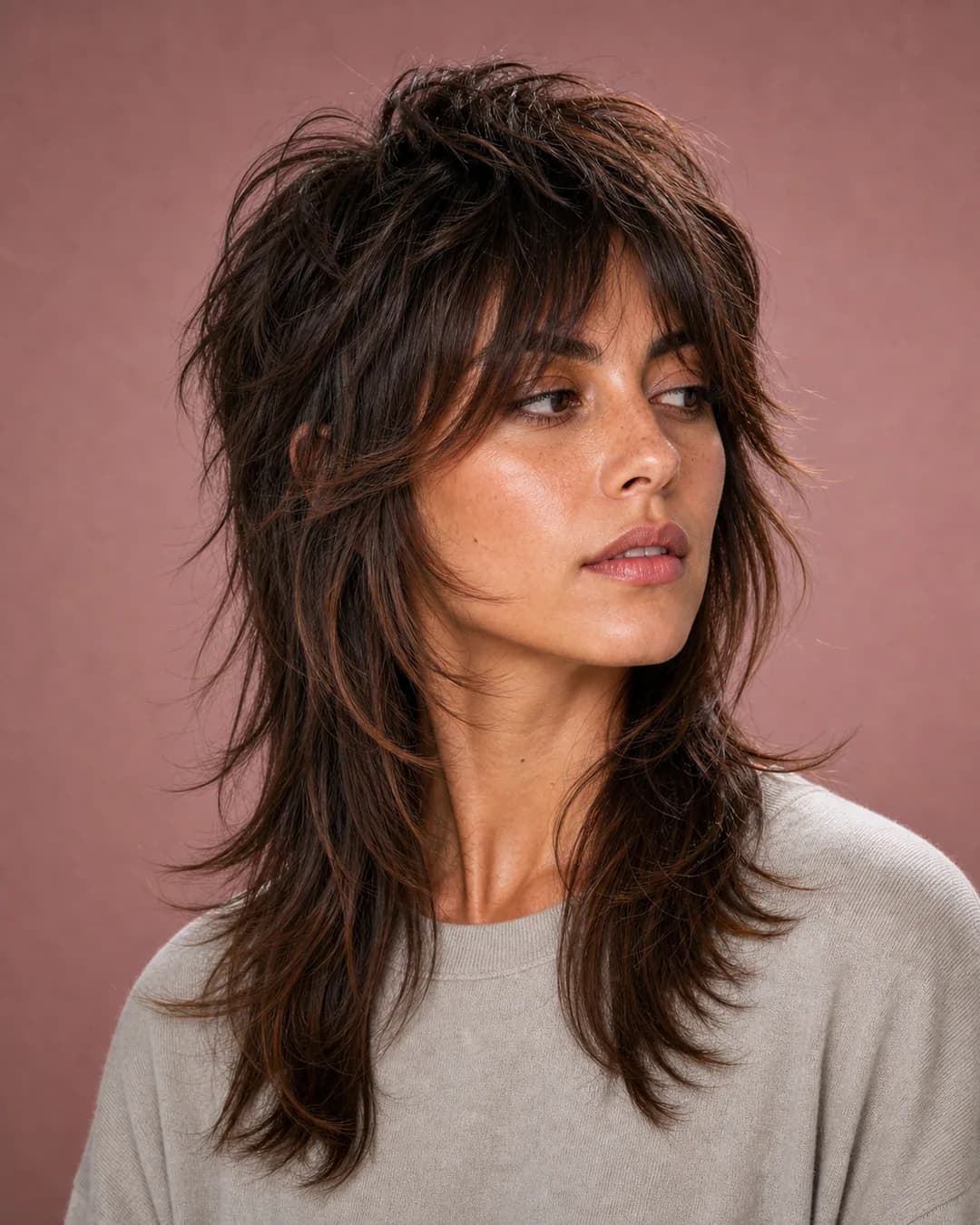 Wolf cut mujer