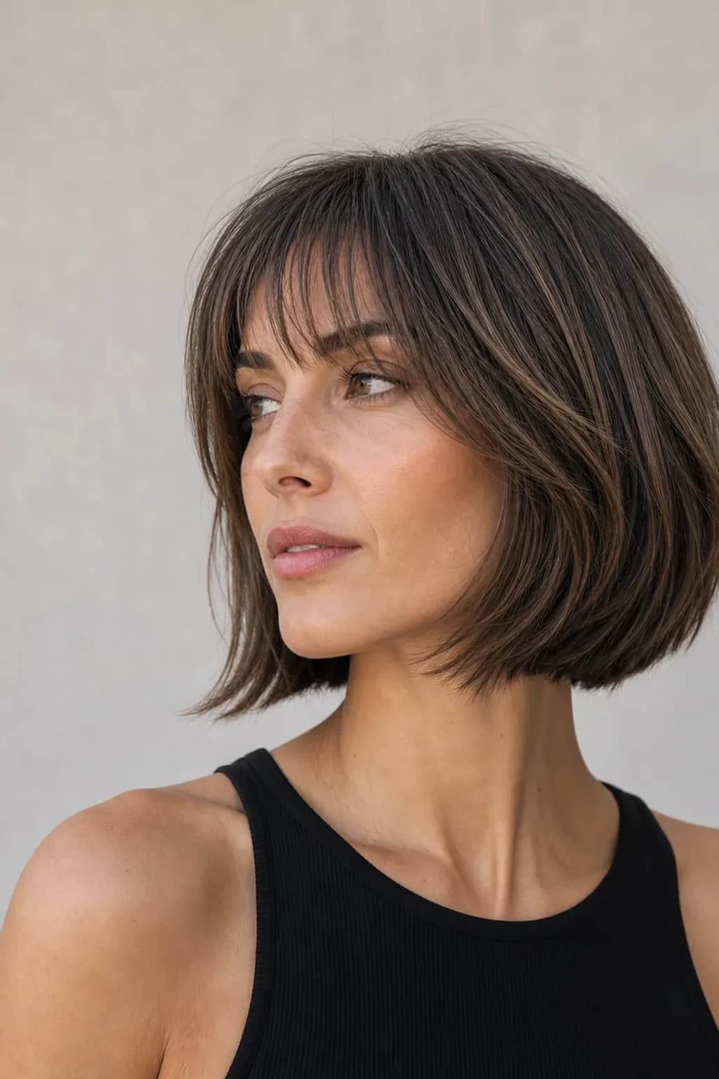Bob escalado — comparativa de cortes de pelo