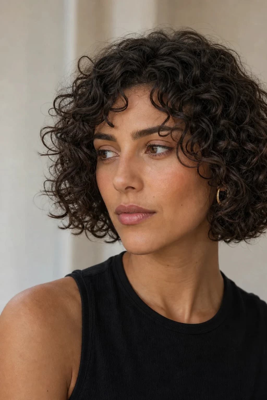 Curly lob — comparativa de cortes de pelo