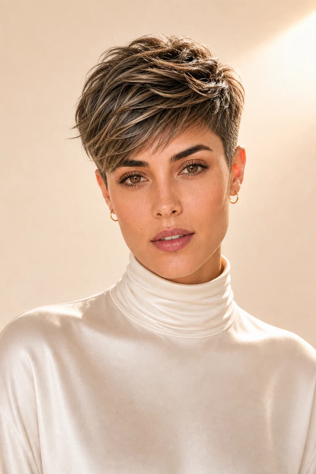 Pixie atrevido — Cortes para cara cuadrada