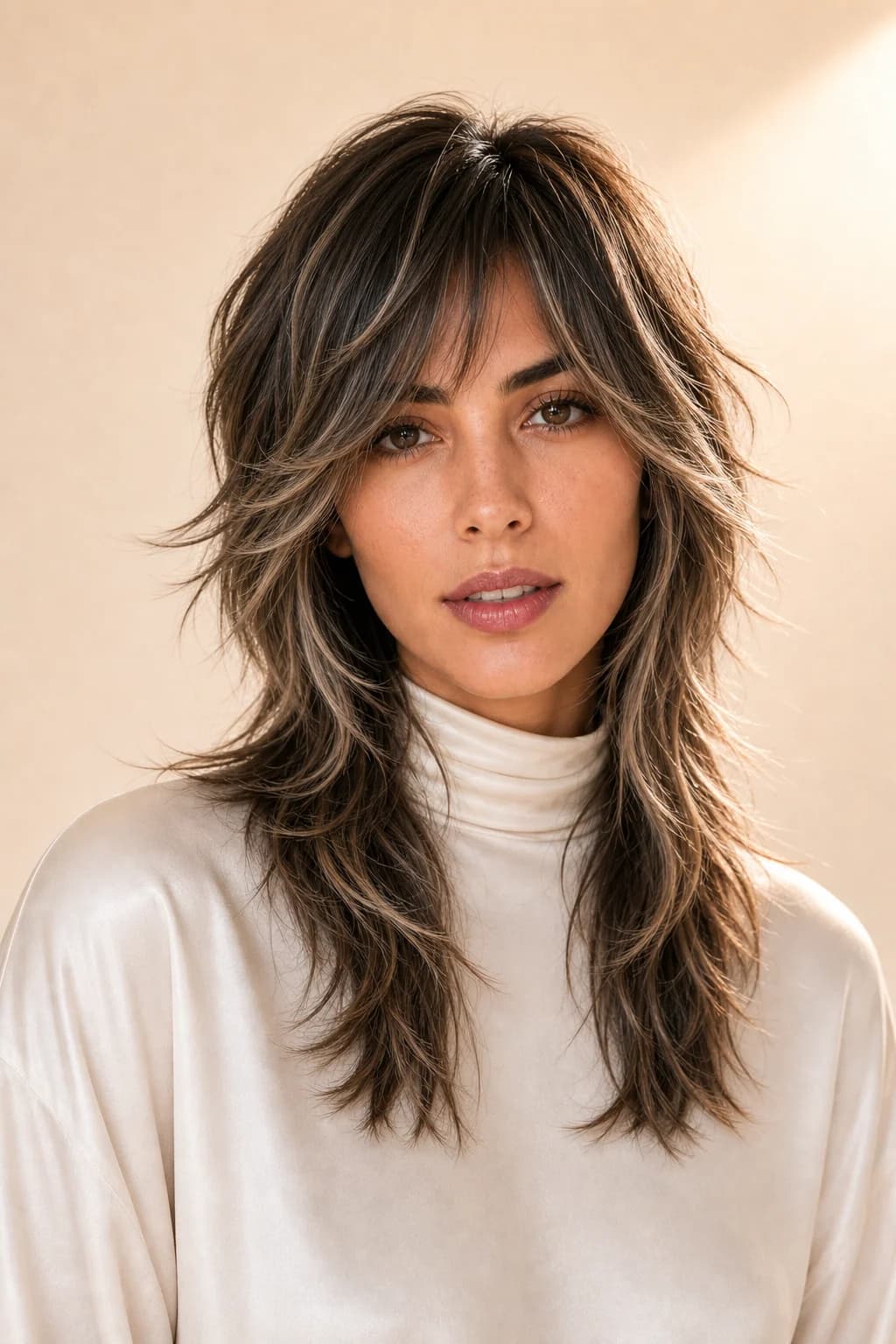 Wolf cut — Cortes para cara ovalada