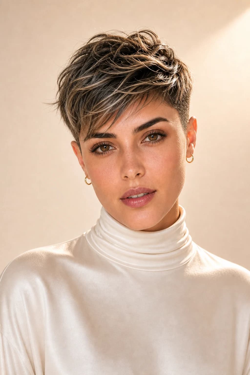 Pixie atrevido — Cortes para cara redonda