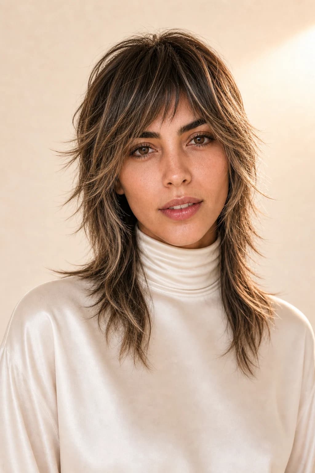 Mullet moderno — Reflejos suaves 2026