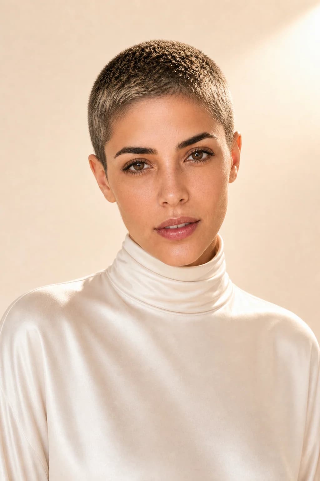 Buzz cut — Reflejos suaves 2026