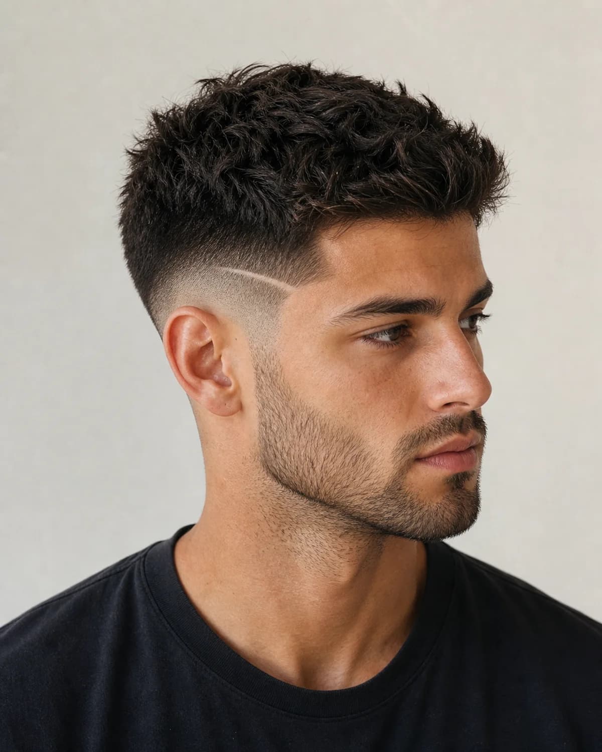 Degradado con shape line — Degradado alto hombre