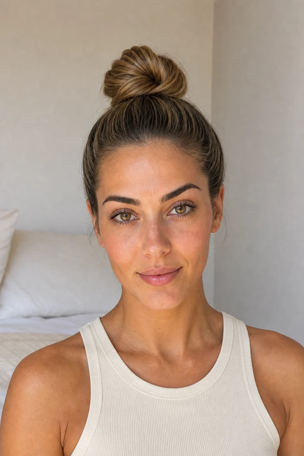 Moño bailarina 1 min signature — top knot inclinar cabeza adelante