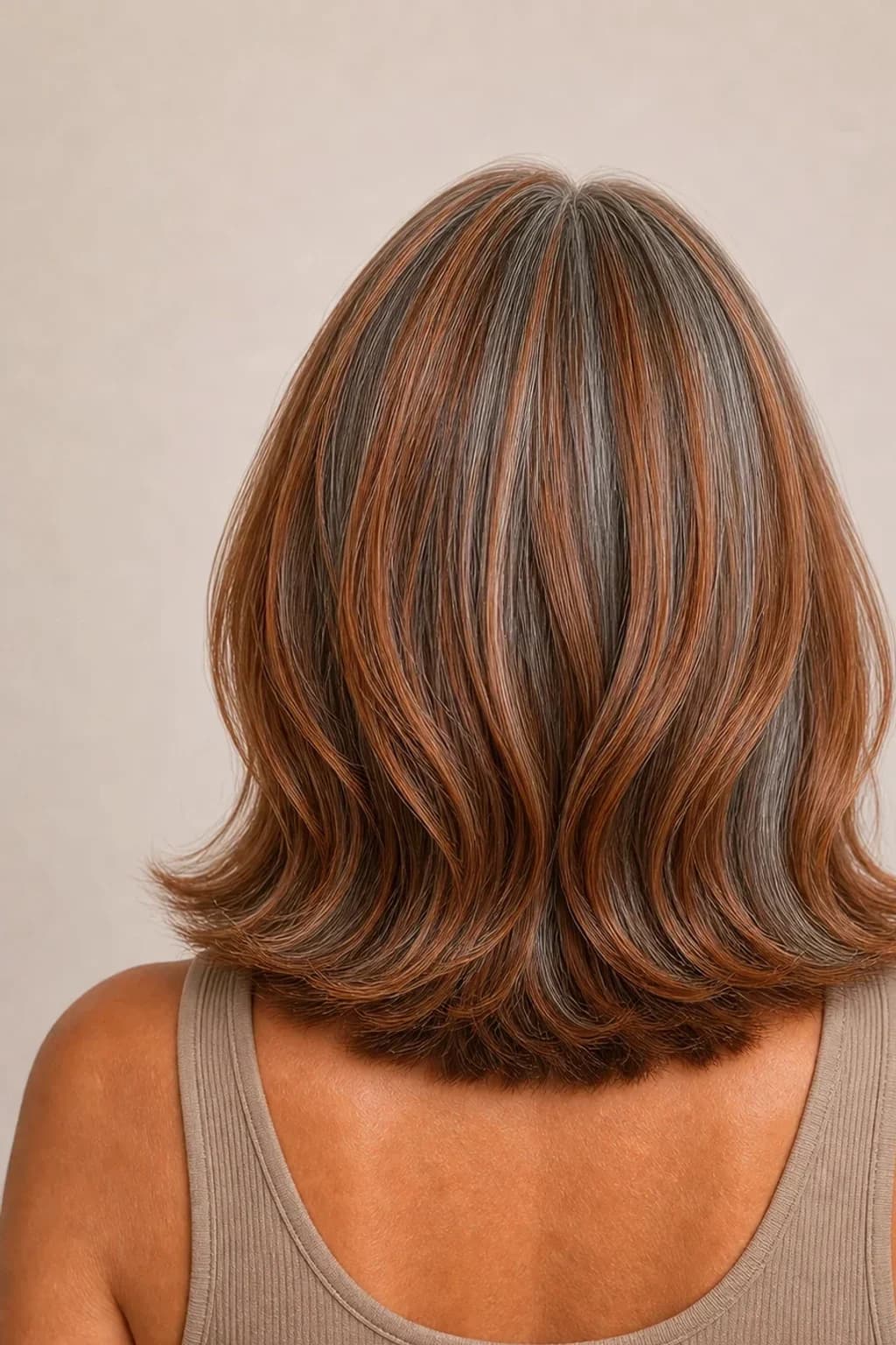 Canas Transicion Mechas 12 Meses vista frontal