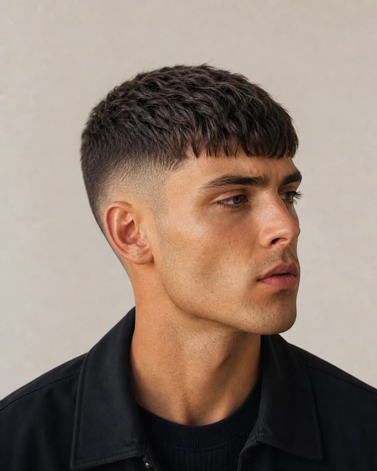 Francés editorial — Corte de pelo francés hombre