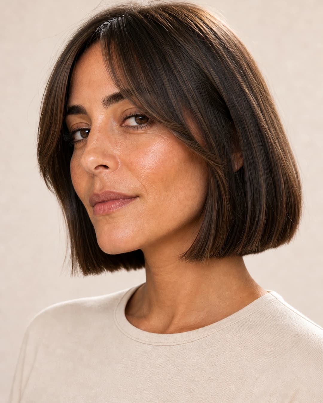 French Bob Cortina Micro — vista frontal y trasera exacta
