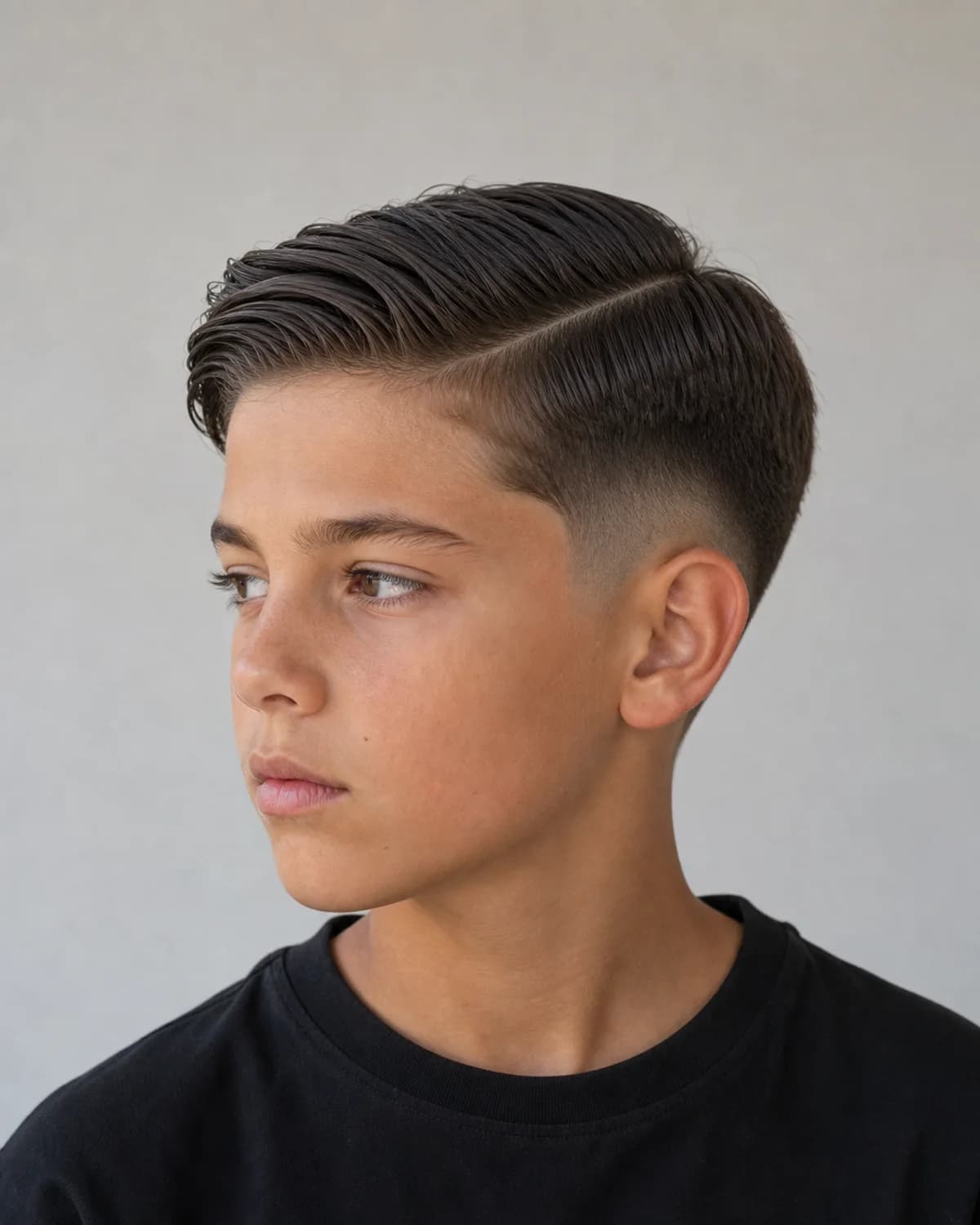Lateral con raya — Cortes de pelo niños 10-12 años