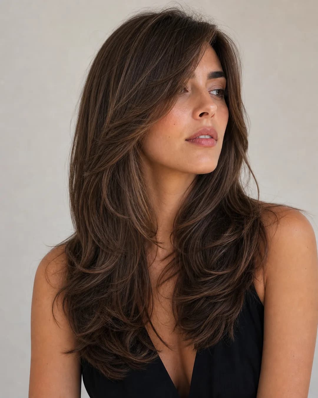 Mariposa con flequillo lateral — Corte de pelo mariposa