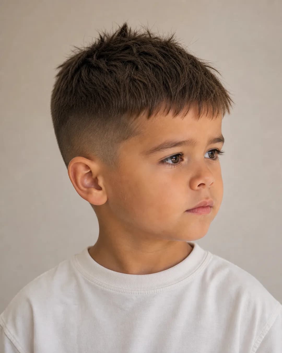 Modernos con flequillo desfilado — Cortes de pelo niños 3-5 años