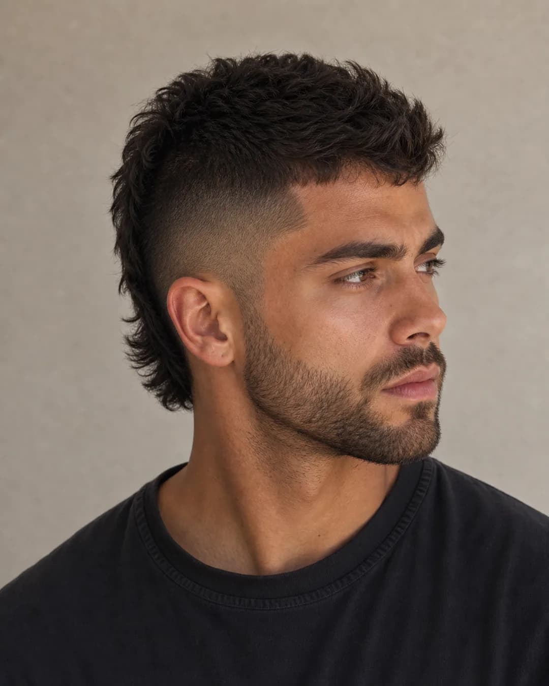 Mohicano + barba — Corte de pelo mohicano hombre