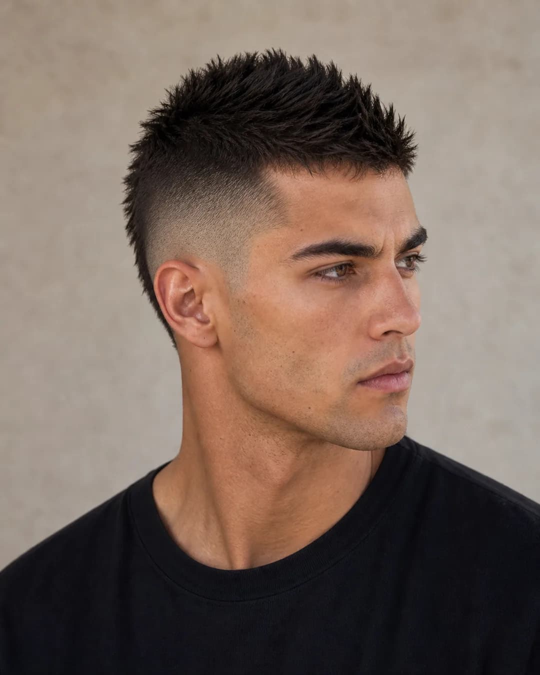 Mohicano + degradado lateral — Corte de pelo mohicano hombre