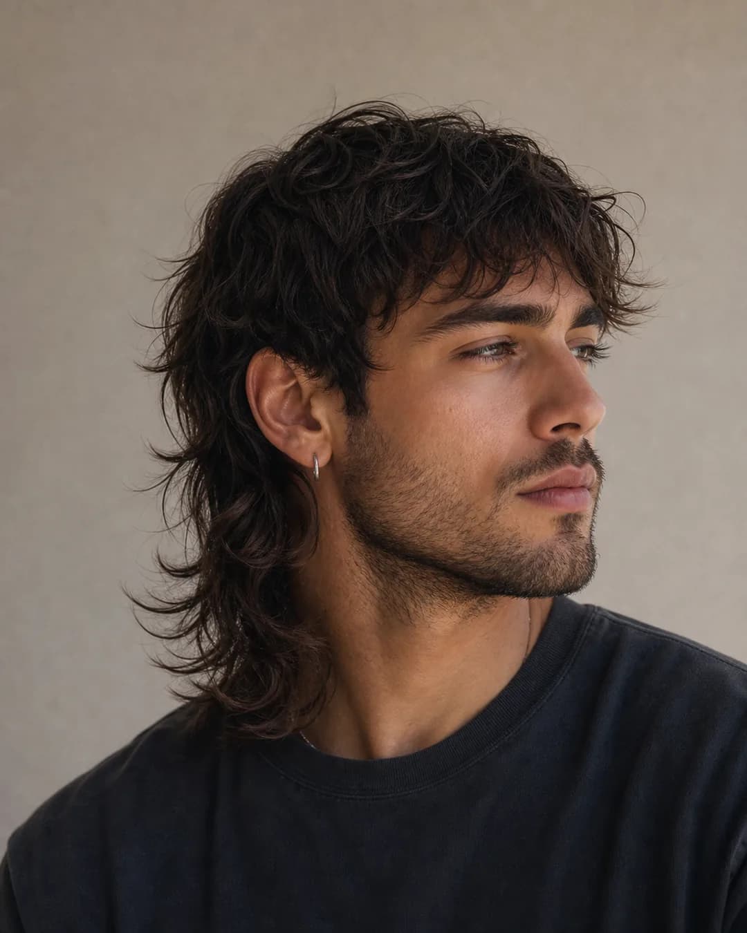 Mullet largo desfilado — Corte de pelo mullet