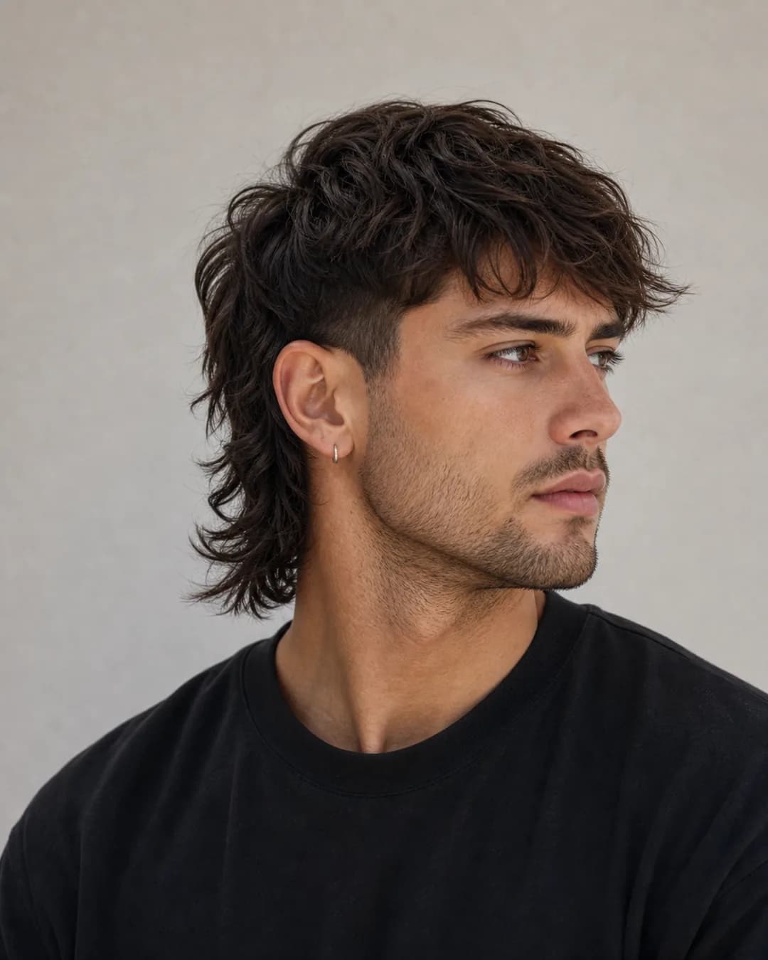 Mullet moderno — Cortes de pelo hombre para cara alargada