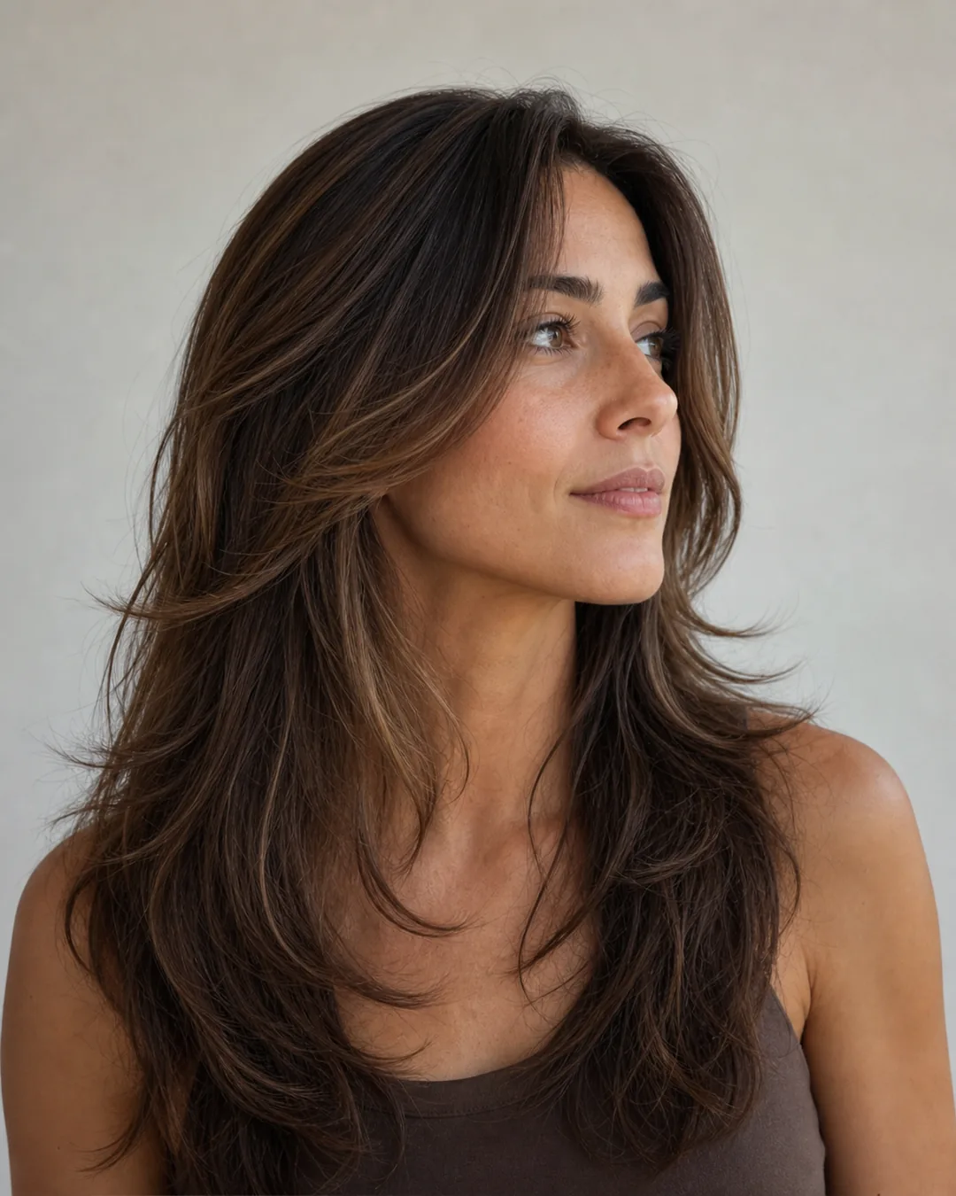 Pelo largo con capas largas — Cortes de pelo largo mujer