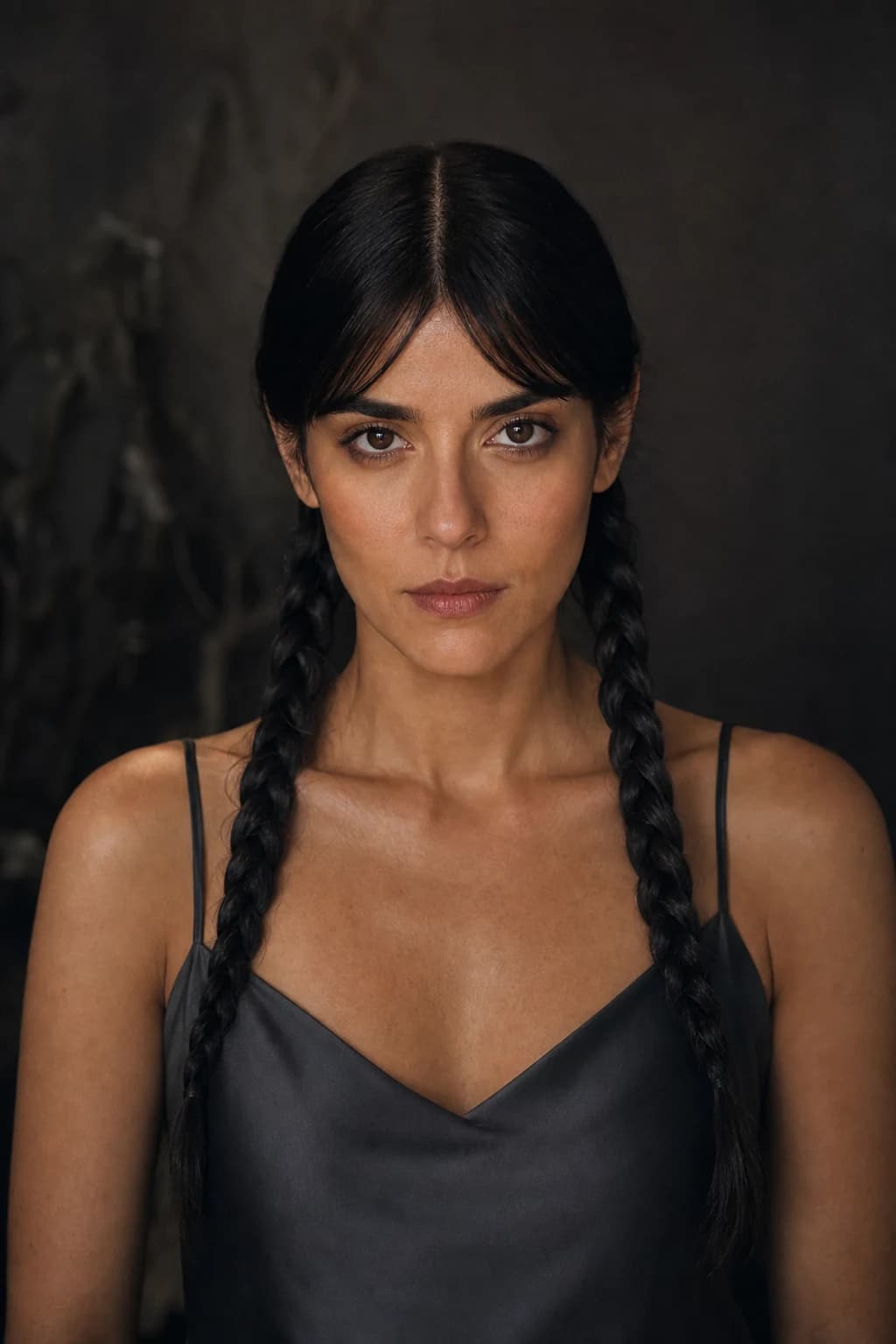 Trenzas Wednesday Addams signature — Halloween Netflix viral