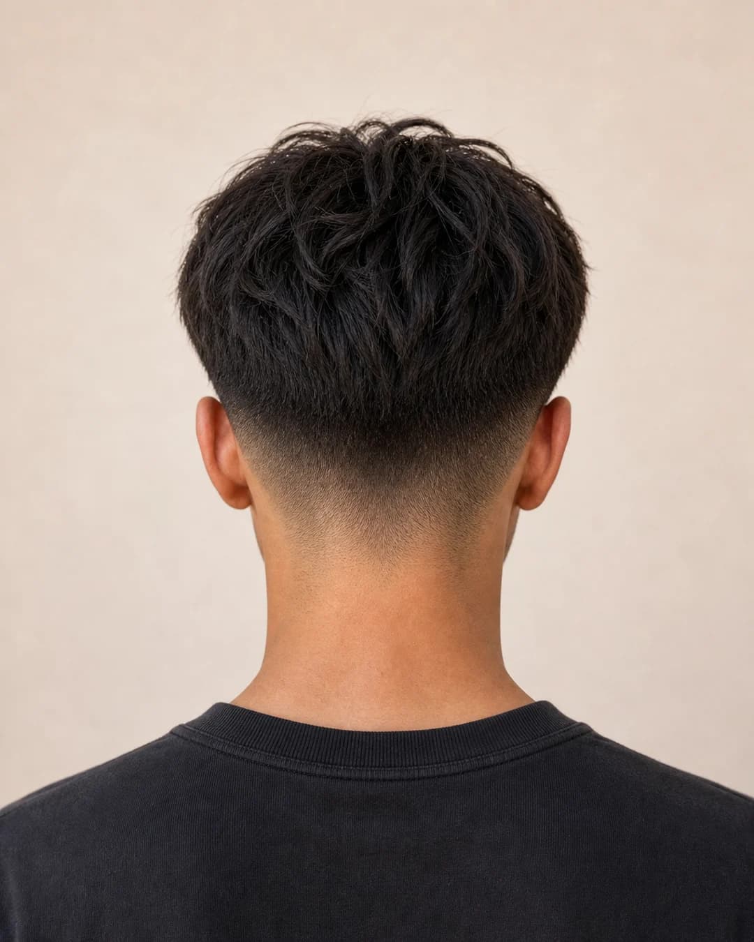 Boy Fringe Con Fade — vista trasera
