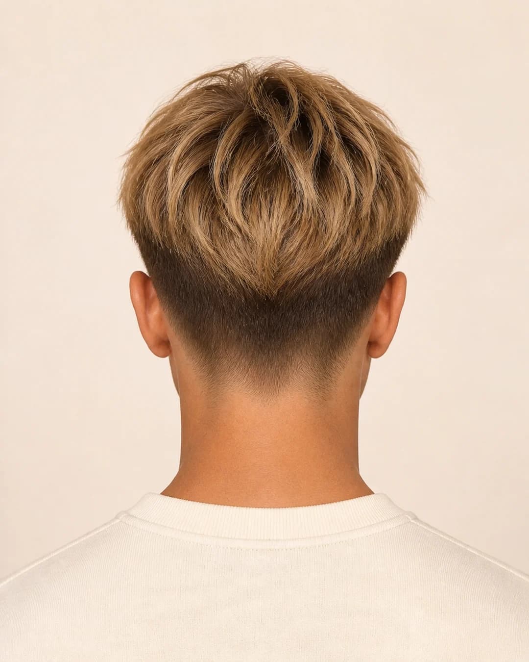 Boy Fringe Rubio — vista trasera